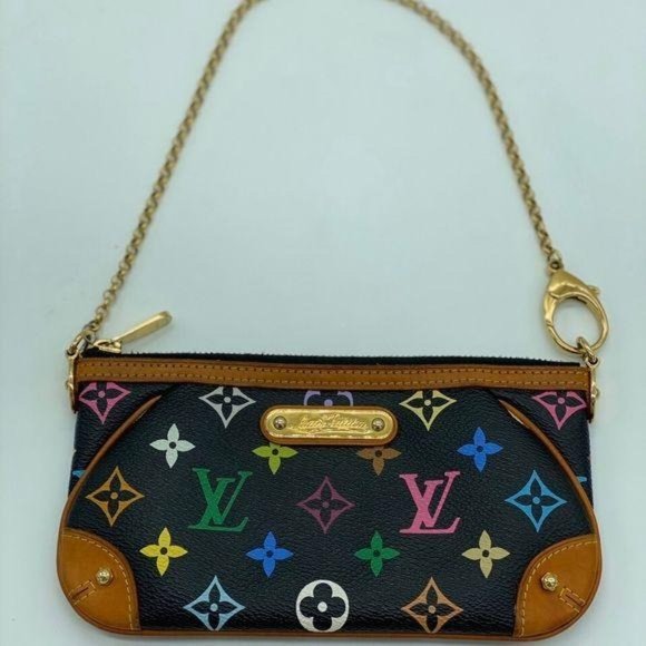 Louis Vuitton Handbags - Louis Vuitton Pochette Multi Color Noir 2 Way Bag